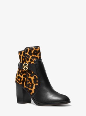 Michael kors cheap leopard booties