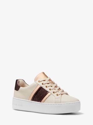 Logo Stripe Leather Sneaker