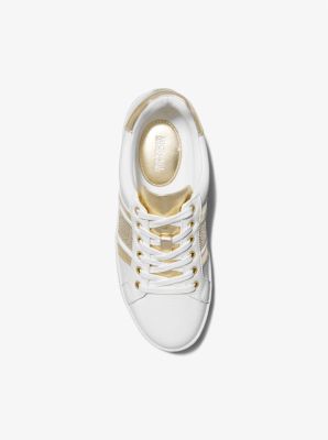 Michael michael kors on sale poppy leather sneaker