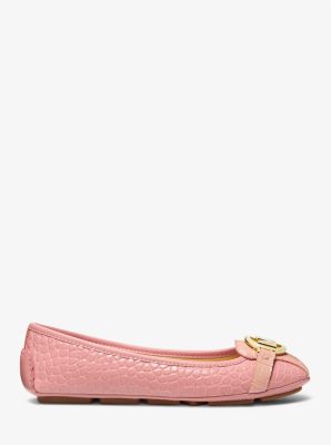 Fulton Crocodile Embossed Faux Leather Moccasin | Michael Kors