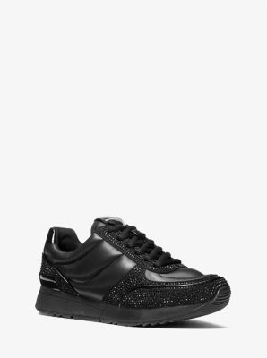 Andi Embellished Quilted Leather Trainer image number 0