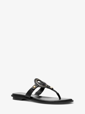 Aubrey Cutout Leather T-Strap Sandal image number 0