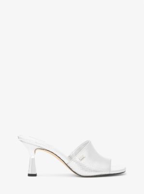 Cara Metallic Snake Embossed Mule | Michael Kors [US]