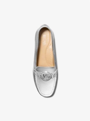 Fulton metallic embossed leather moccasin on sale