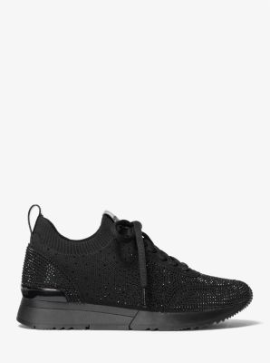 Jenkins Crystal Embellished Stretch Knit Trainer image number 1