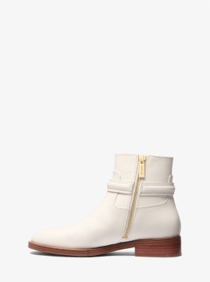 Mindy Leather Boot in LT CREAM | Michael Kors
