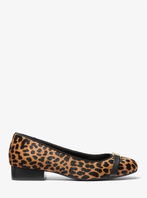 Mindy Flex Leopard Print Calf Hair Ballet Flat image number 1