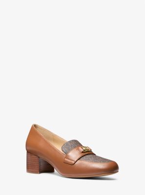 Mindy Flex Leather and Signature Logo Loafer | Michael Kors [US]