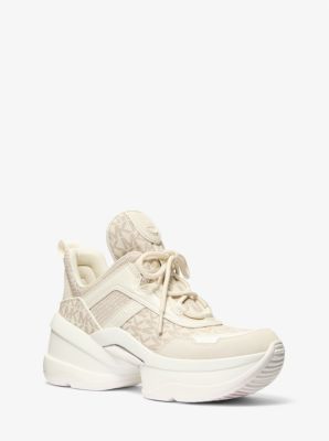 MK Sneaker Olympia Aus Materialmix - Natur