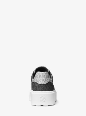 Plateau-Sneaker Romey mit zweifarbigem Logo in Metallic-Optik image number 2