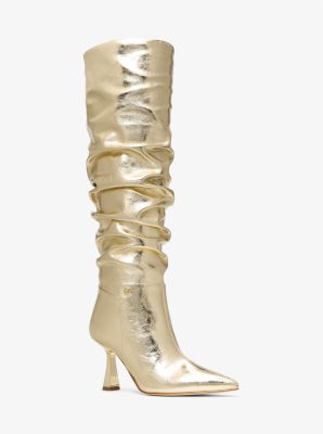 Amali Crackled Metallic Boot image number 0