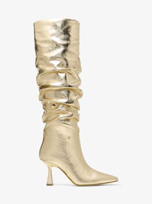Amali Crackled Metallic Boot