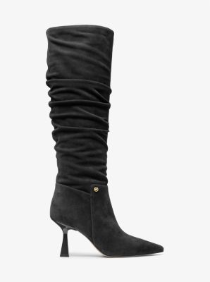 Amali Suede Boot in BLACK | Michael Kors