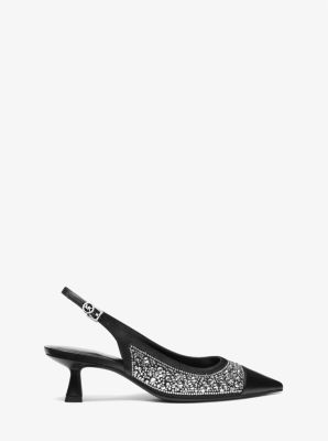 Escarpin Amali à bride arrière et à ornements in NOIR | Michael Kors