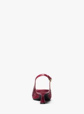 Zapato de tacón Amali con adornos y talón abierto in CEREZA | Michael Kors