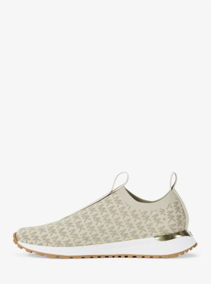 Espadrille à enfiler Bodie en tricot métallisé à logo in CRÈME | Michael Kors