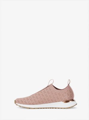 Bodie Metallic Logo Knit Slip-On Sneaker