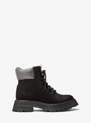 Caro Embellished Hiker Boot in BLACK | Michael Kors