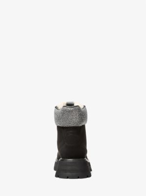 Caro Embellished Hiker Boot in BLACK | Michael Kors