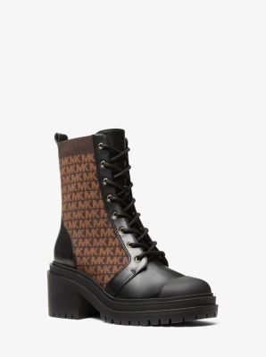Michael Kors Hanley Logo Knit Boot In Multi