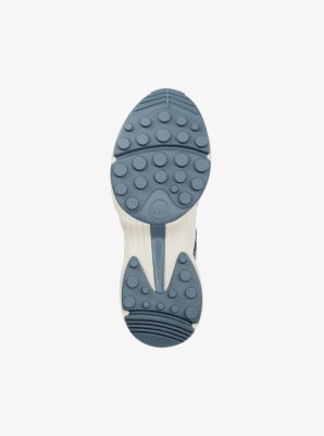 Katrina Mixed-Media Wedge Trainer