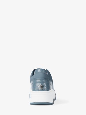 Lexi Embellished Mixed-Media Sneaker