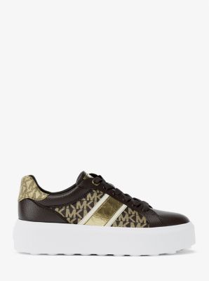 Romey Signature Logo Stripe Platform Sneaker
