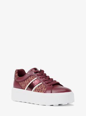 Romey Signature Logo Stripe Platform Sneaker
