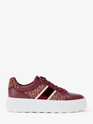 Romey Signature Logo Stripe Platform Sneaker