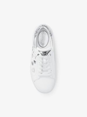 Romey Embellished Mixed-Media Platform Sneaker