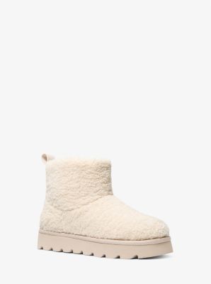 Michael Kors Winnie Faux Shearling Boot In Neutral
