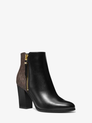 Britt Signature Logo Trim Ankle Boot