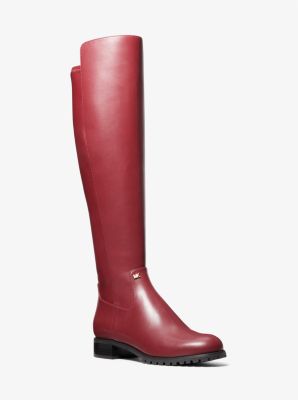 Michael Kors Britt Riding Boot In Red