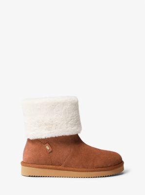 Julia Faux Fur Trim Suede Boot image number 1