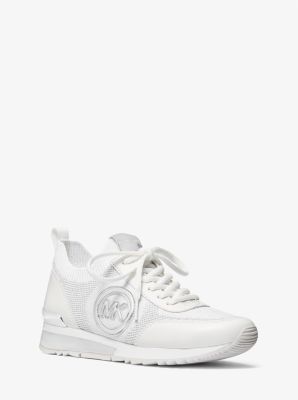 Zapatilla Jenkins de tejido el&aacute;stico metalizado in PLATEADO | Michael Kors