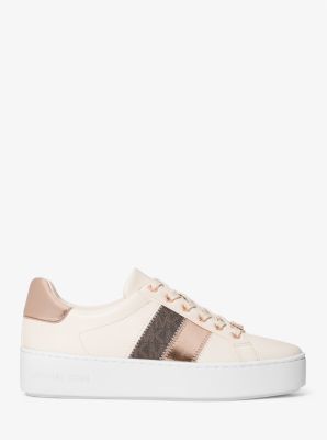 Poppy Metallic and Signature Logo Stripe Sneaker | Michael