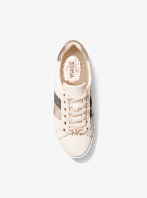 Poppy Metallic and Signature Logo Stripe Sneaker in PRIMROSE MULTI | Michael Kors