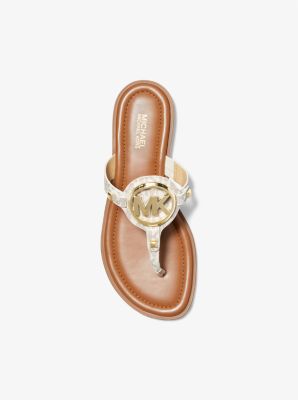 Michael kors cheap sandals womens gold