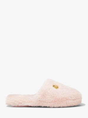 Michael kors pink fur 2024 slippers