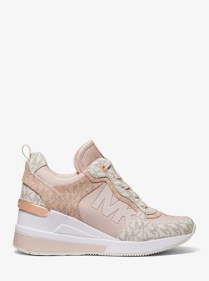 Michael Kors, Shoes, Michael Kors Crista Trainer Two Tone Canvas Wmns