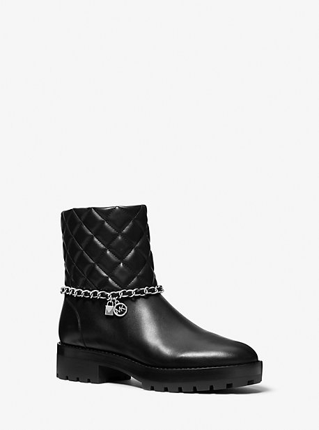 Elsa Quilted Leather Chain Boot