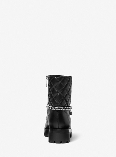 Elsa Quilted Leather Chain Boot | Michael Kors