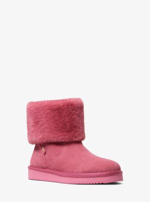 Julia Faux Fur Trimmed Suede Boot | Michael Kors