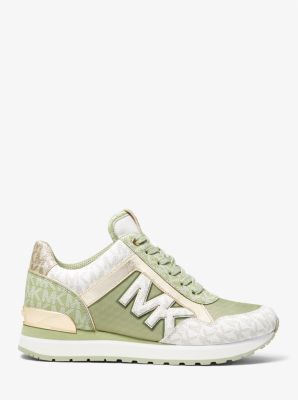 【MICHAEL KORS】マディトゥートーンロゴ（ スニーカー） Amazon.com | Two-Tone Logo Trainer by Michael Kors | Fitness