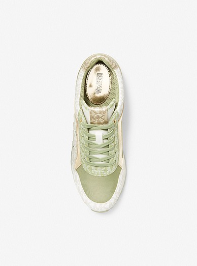 Maddy Two-tone Logo And Mesh Trainer | Michael Kors