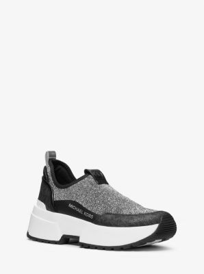 Muse Metallic Knit Slip-On Trainer | Michael Kors