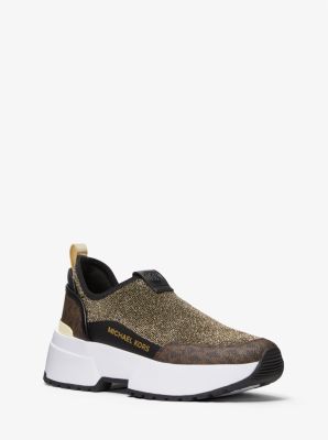 Muse Metallic Knit Slip-On Trainer | Michael Kors