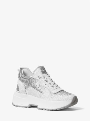 Muse Metallic Logo Trainer Michael Kors