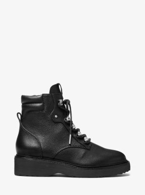 Michael michael kors april 2025 leather and knit boot