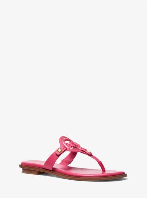 Aubrey Cutout Leather T-Strap Sandal image number 0